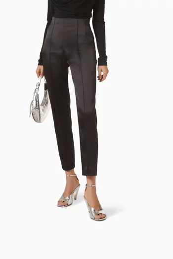 صندل إلكترا بكعب 90 مم جلد بنقشة جلد التمساح