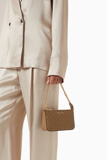 Medium Jet Set Pochette in Canvas