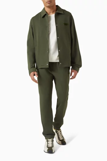 Textured Logo T-shirt in Cotton