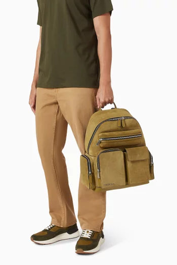 Dakota Cargo Backpack in Suede