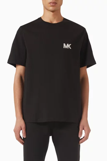 Logo Appliqué T-shirt in Cotton