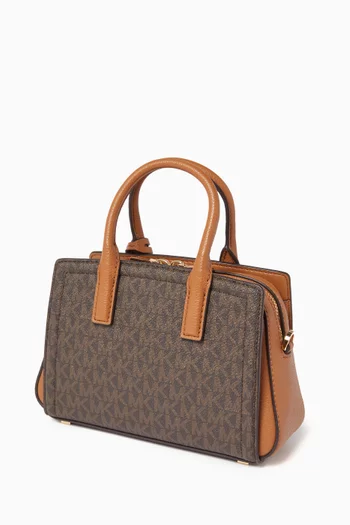 XS Laila Tote Bag in Signature Logo Canvas