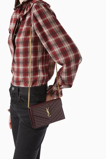 Cassandre Matelassé Chain Wallet in Lambskin