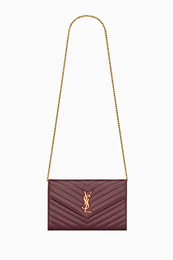 Cassandre Matelassé Chain Wallet in Lambskin