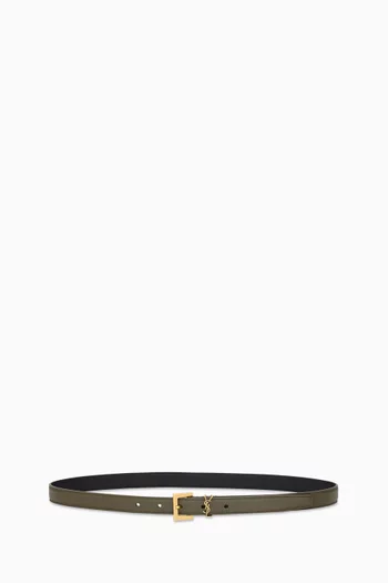 Cassandre Thin Belt in Leather