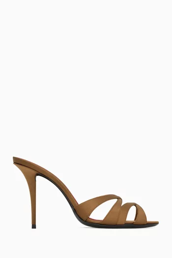 Chandelle 95 Mules in Satin Crepe