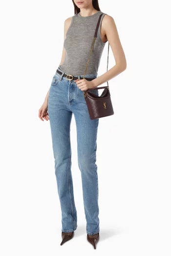 Gaby Bucket Bag in Lambskin