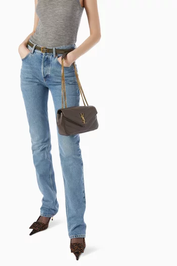 Small Loulou Puffer Bag in Quilted Leather