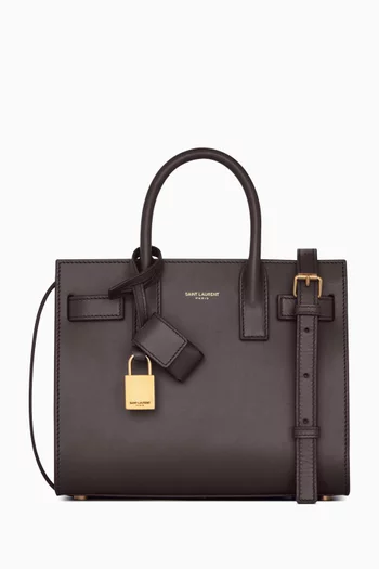 Nano Sac de Jour Tote Bag in Leather
