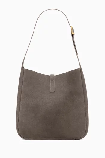 Small Le 5 À 7 Supple Shoulder Bag in Suede