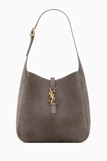 Small Le 5 À 7 Supple Shoulder Bag in Suede