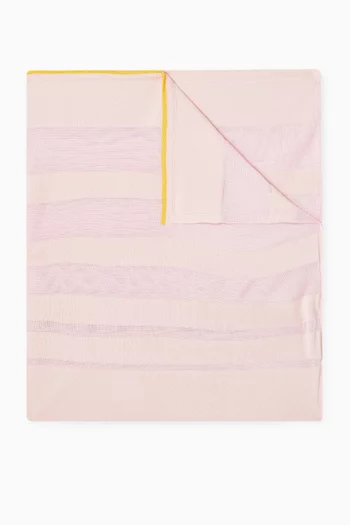 Striped Blanket in Organic Cotton-blend