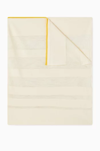 Striped Blanket in Organic Cotton-blend