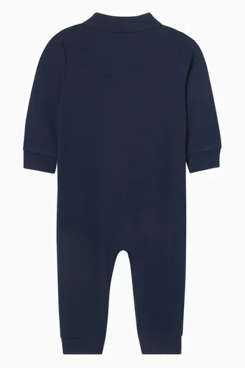 All-over Logo Romper in Cotton