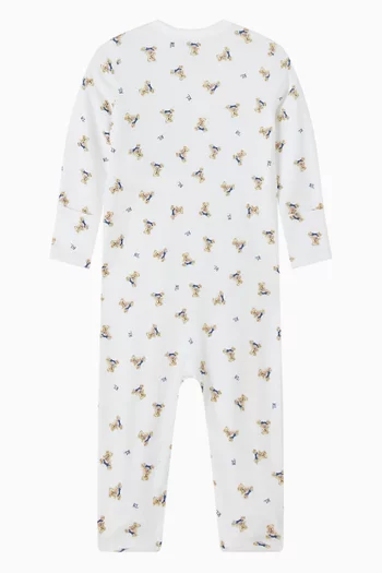 All-over Logo Sleepsuit in Cotton