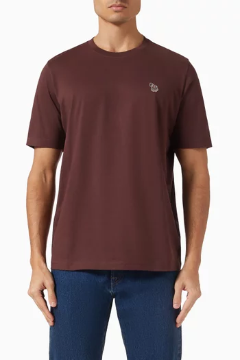Zebra Logo T-shirt in Cotton