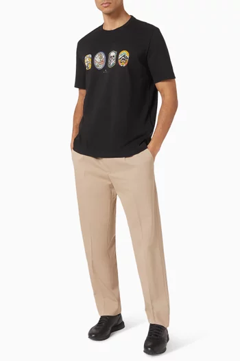Badges T-shirt in Cotton