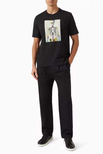 Skeleton T-shirt in Cotton