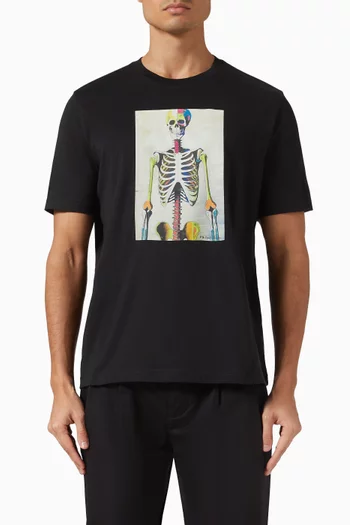 Skeleton T-shirt in Cotton