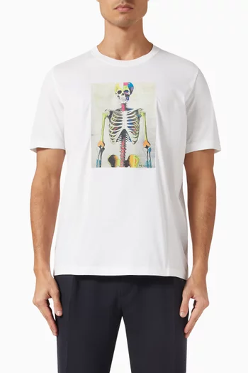 Skeleton T-shirt in Cotton