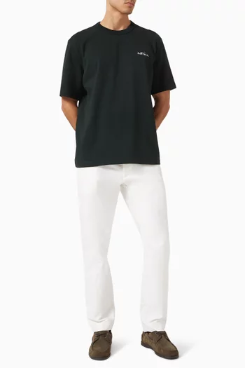 Logo Embroidered T-shirt in Cotton