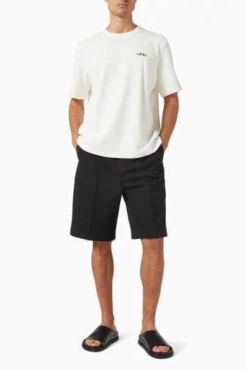 Logo Embroidered T-shirt in Cotton