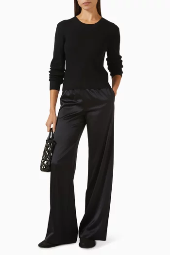 Rib Stitch Clark Sweater in Cashmere