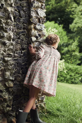 فستان ميلا بكشكش يدوي