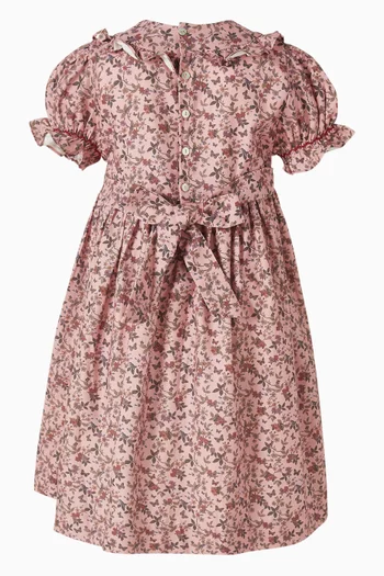 Silvana Hand-smocked Dress in Organic Cotton