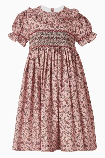 Silvana Hand-smocked Dress in Organic Cotton