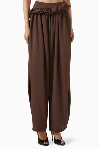 Falling Pants in Crepe Georgette