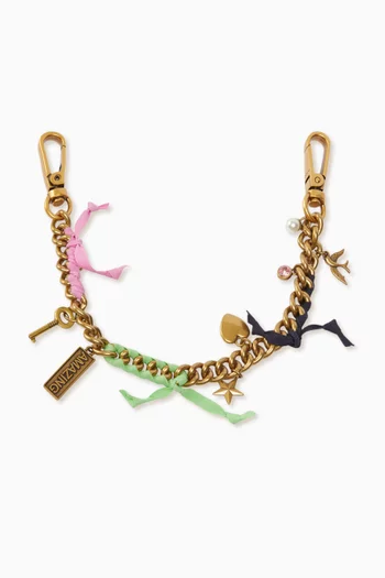 Bag Charm  in Gold-tone Metal