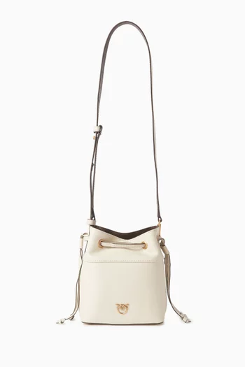 Small Bucket Bag in Leather