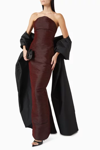 Strapless Dress & Shawl Set