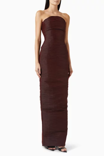 Strapless Dress & Shawl Set