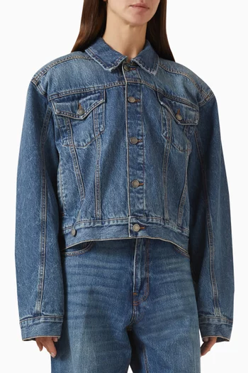 Renee Boxy Jacket in Denim
