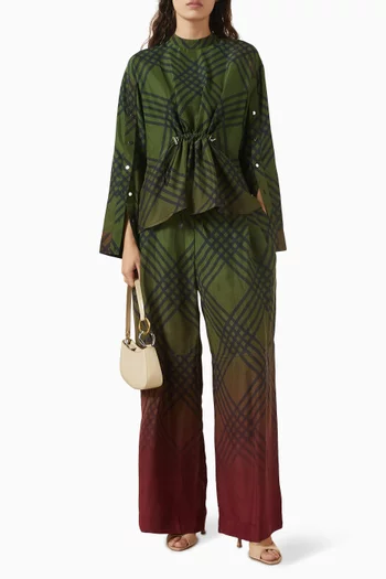 Ombre Plaid Pants
