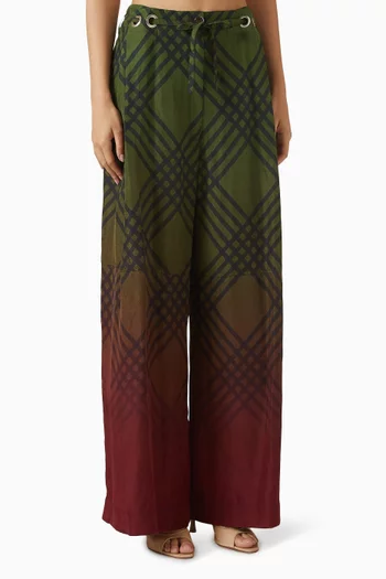Ombre Plaid Pants