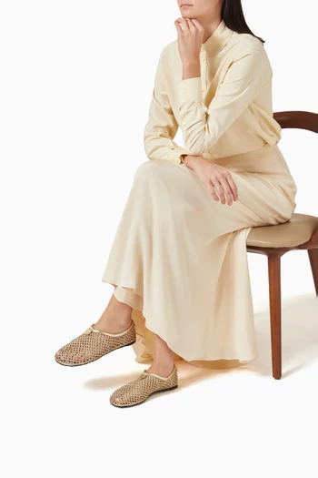 Floaty Flat Loafers in Mesh
