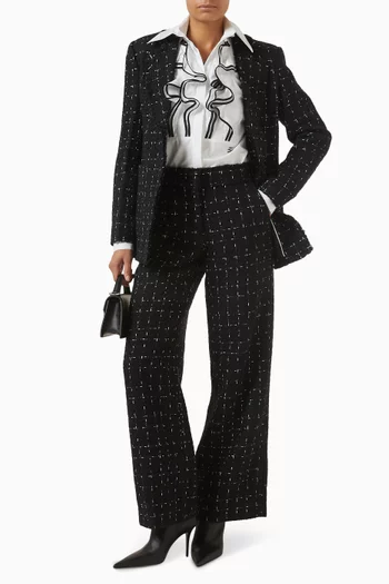 جاكيت بصف أزرار واحد بوكليه