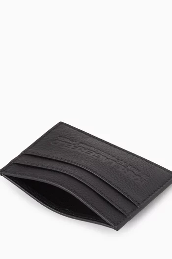 K/Signature Card Holder in Leather