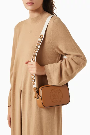 K/Circle Camera Bag in Leather