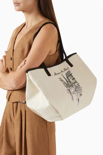 حقيبة يد كيه/اسكتش مفتوحة قطن