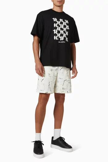 KL Monogram Box T-shirt in Cotton-jersey