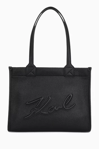 K/Skuare Tote Bag in Grained Faux Leather