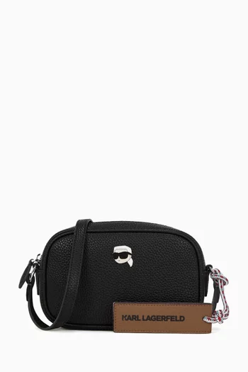 حقيبة كاميرا ايكون صغيرة جلد بارز الملمس