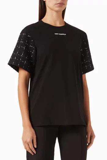 Boucle-sleeve Logo T-shirt