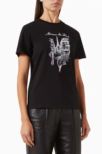 Paris Sketch T-shirt in Organic-cotton