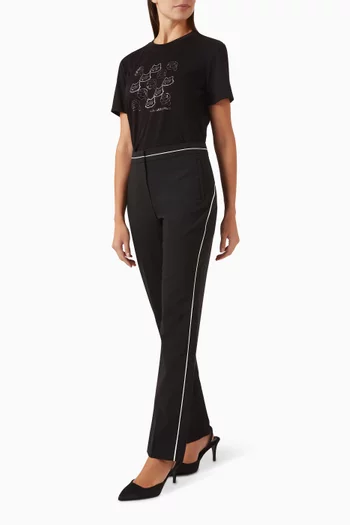 Ikon Crystal-embellished T-shirt in Organic-cotton