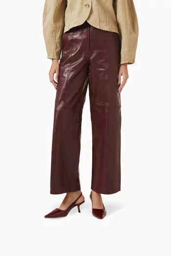 حذاء كلاسيك بيانكا بسير خلفي وكعب 60 مم جلد لامع